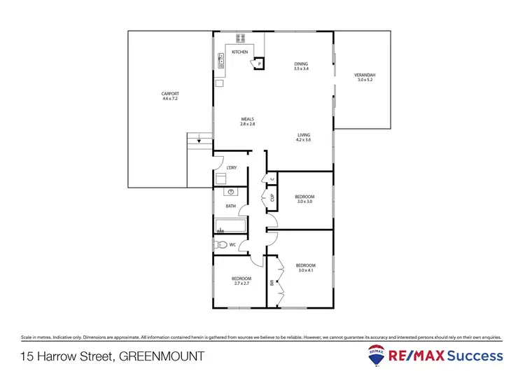 Floorplan of Homely house listing, 15 Harrow Street, Greenmount QLD 4359