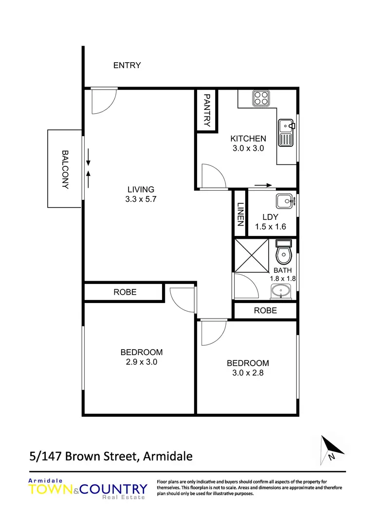 Floorplan of Homely house listing, 5/147 Brown Street, Armidale NSW 2350