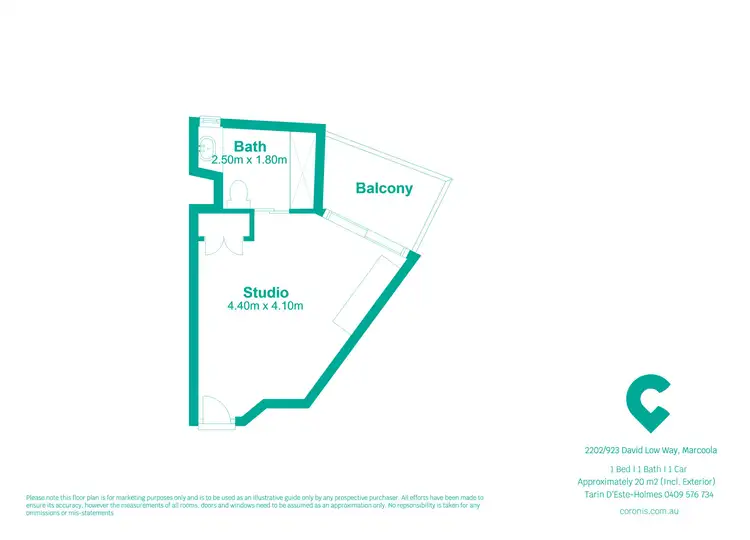 Floorplan of Homely unit listing, 2202/923 David Low Way, Marcoola QLD 4564