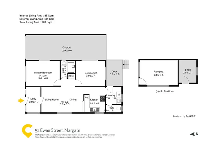 Floorplan of Homely house listing, 52 Ewan Street, Margate QLD 4019