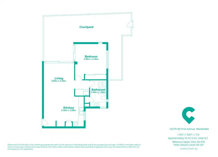Floorplan of Homely unit listing, 101/79-83 First Avenue, Mooloolaba QLD 4557
