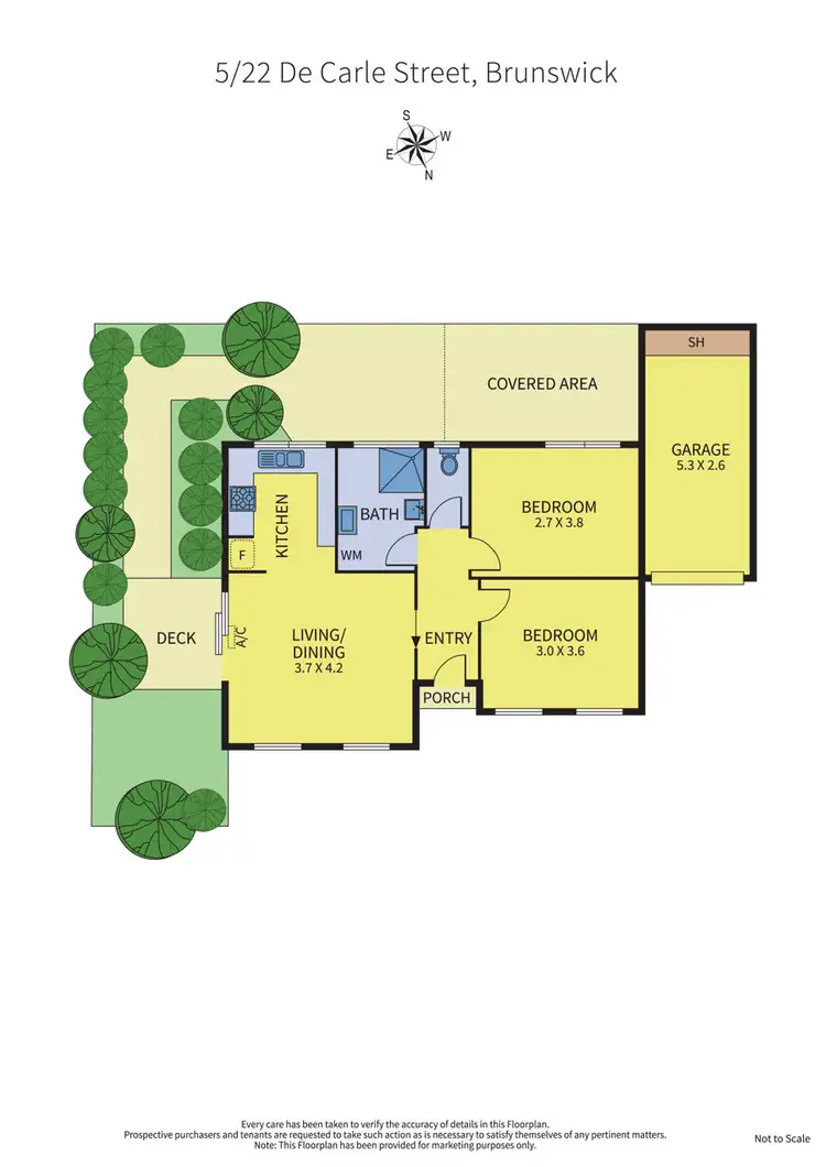 Floorplan of Homely unit listing, 5/22 De Carle, Street, Brunswick VIC 3056