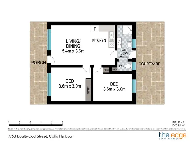Floorplan of Homely unit listing, 7/68 Boultwood Street, Coffs Harbour NSW 2450