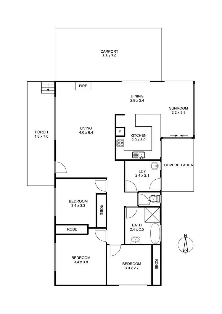 Floorplan of Homely house listing, 72 Claude Street, Armidale NSW 2350