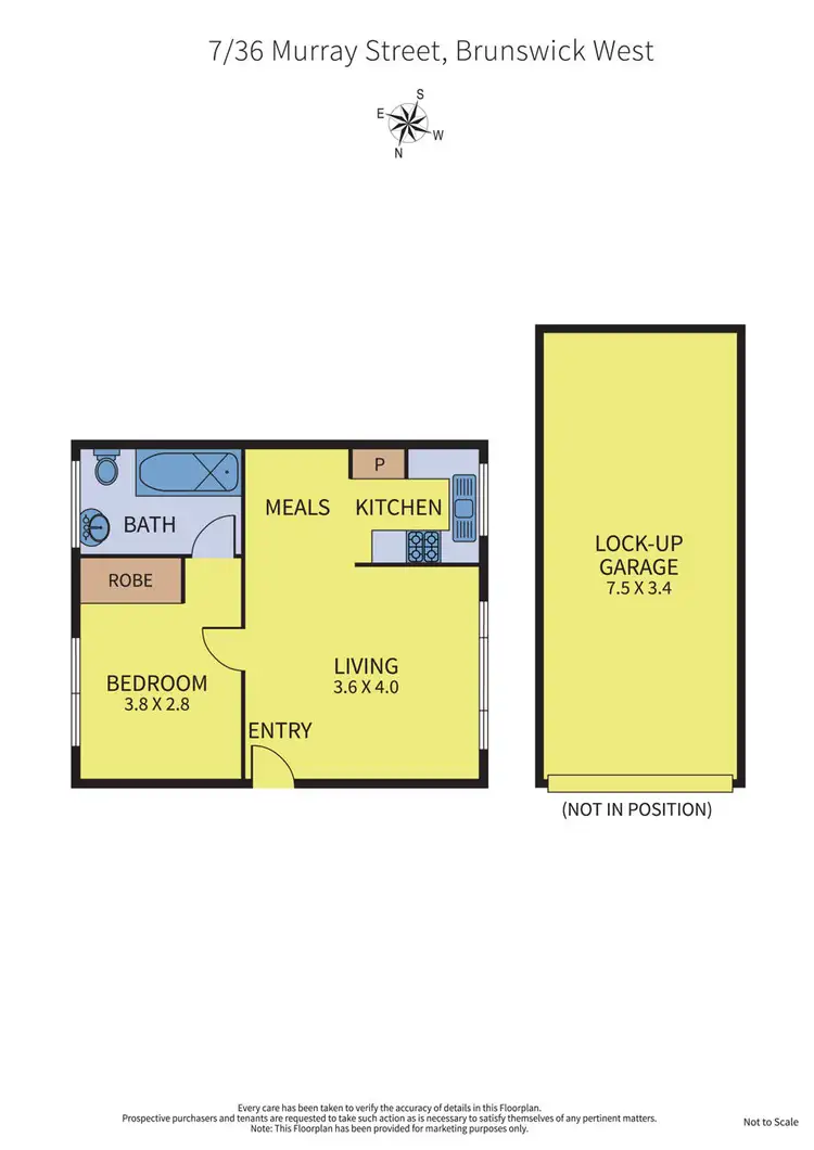 Floorplan of Homely apartment listing, 7/36 Murray St, Brunswick West VIC 3055
