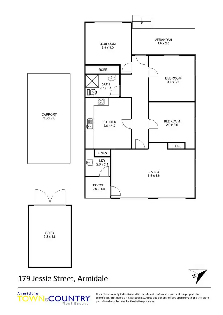Floorplan of Homely house listing, 179 Jessie Street, Armidale NSW 2350
