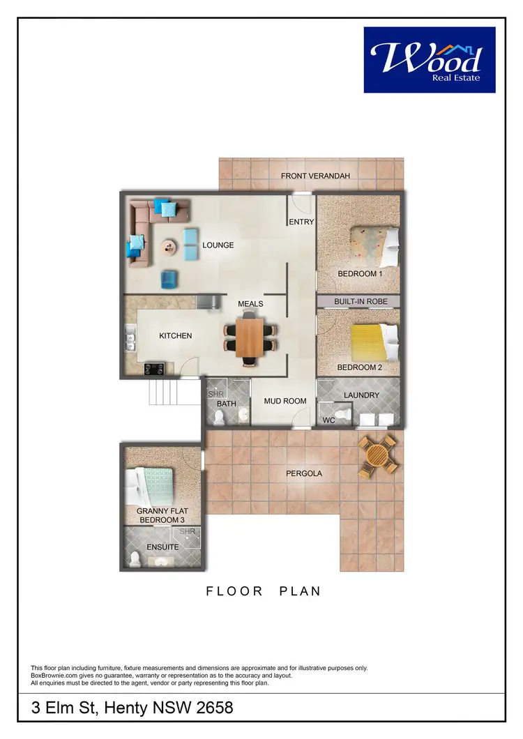 Floorplan of Homely house listing, 3 Elm Street, Henty NSW 2658