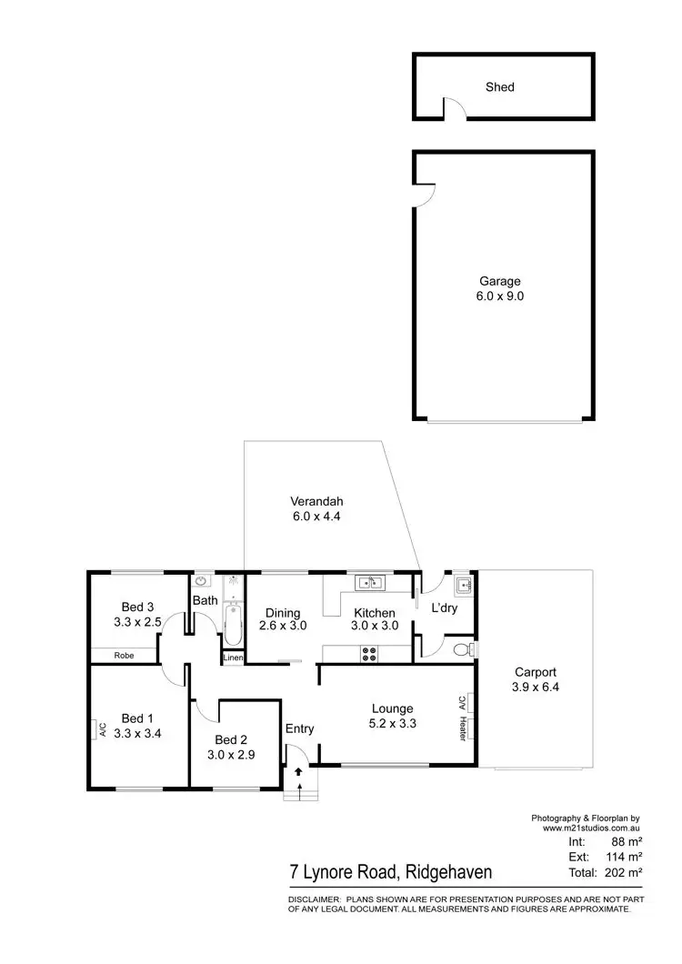 Floorplan of Homely house listing, 7 Lynore Road, Ridgehaven SA 5097