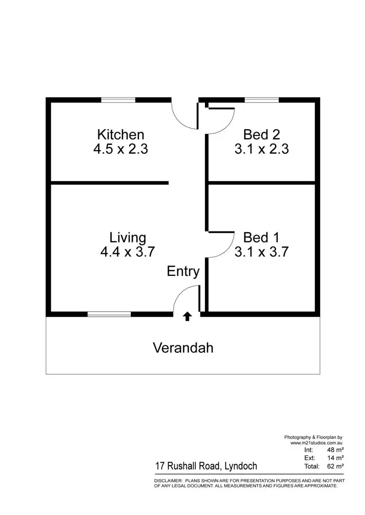 Floorplan of Homely house listing, 17 Rushall Road, Lyndoch SA 5351
