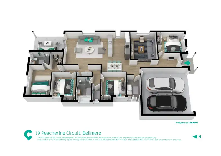 Floorplan of Homely house listing, 19 Peacherine Circuit, Bellmere QLD 4510