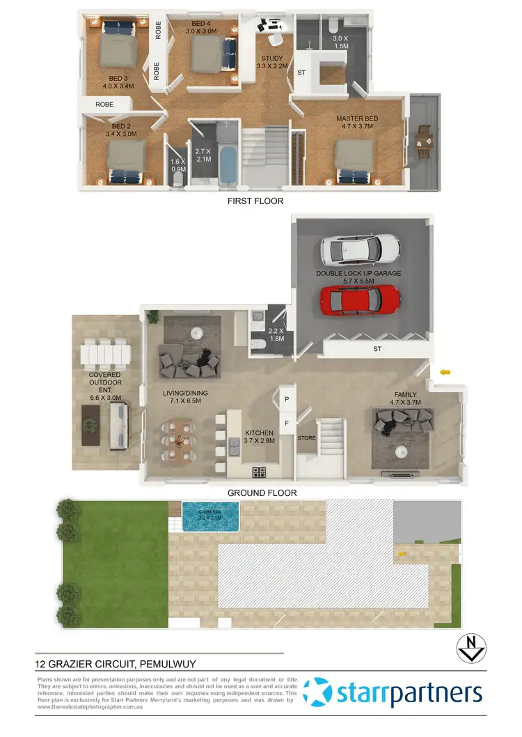 Floorplan of Homely house listing, 12 Grazier Circuit, Pemulwuy NSW 2145