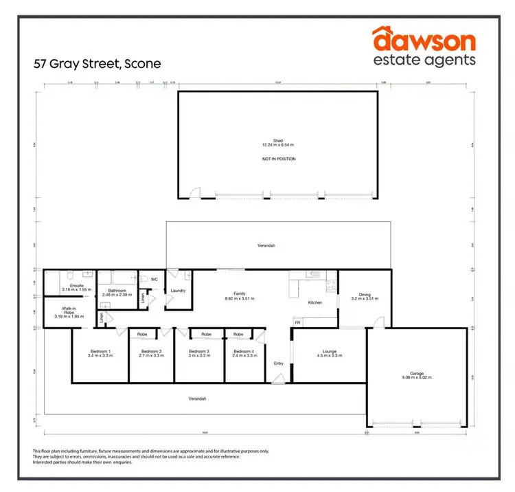 Floorplan of Homely house listing, 57 Gray Street, Scone NSW 2337