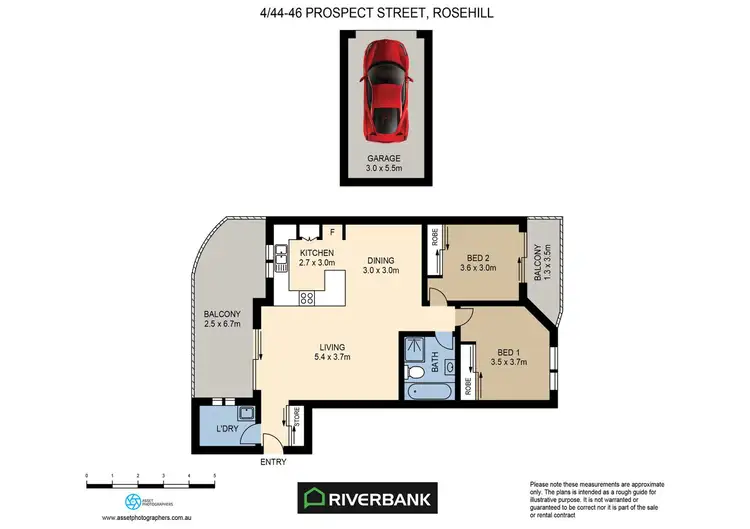 Floorplan of Homely unit listing, 4/46-48 Prospect Street, Rosehill NSW 2142