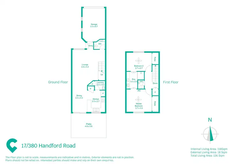 Floorplan of Homely townhouse listing, 17/380 Handford Road, Taigum QLD 4018