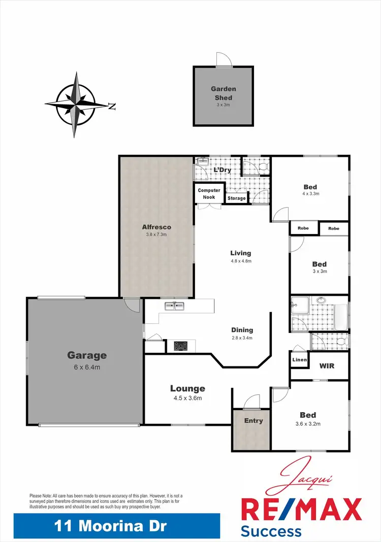 Floorplan of Homely house listing, 11 Moorina Drive, Harristown QLD 4350
