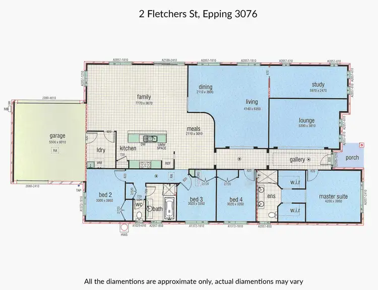 Floorplan of Homely house listing, 2 FLETCHER STREET, Epping VIC 3076