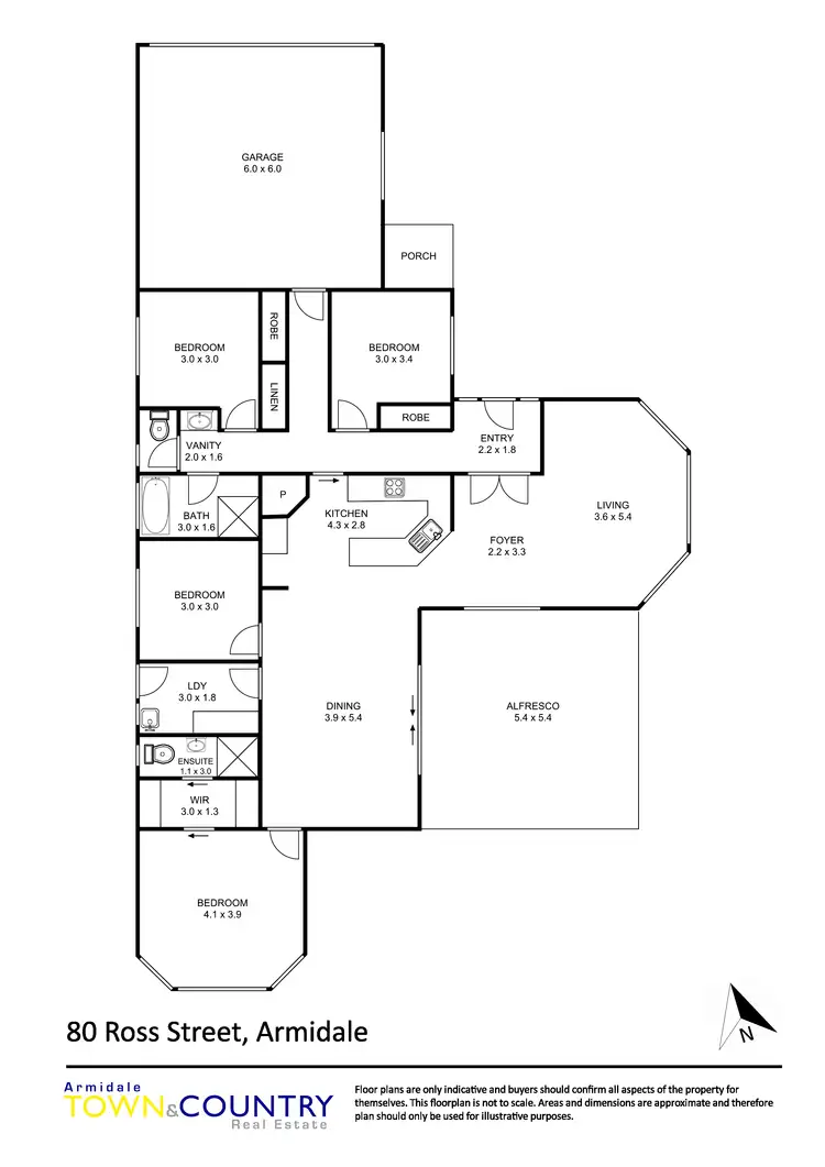 Floorplan of Homely house listing, 80 Ross Street, Armidale NSW 2350