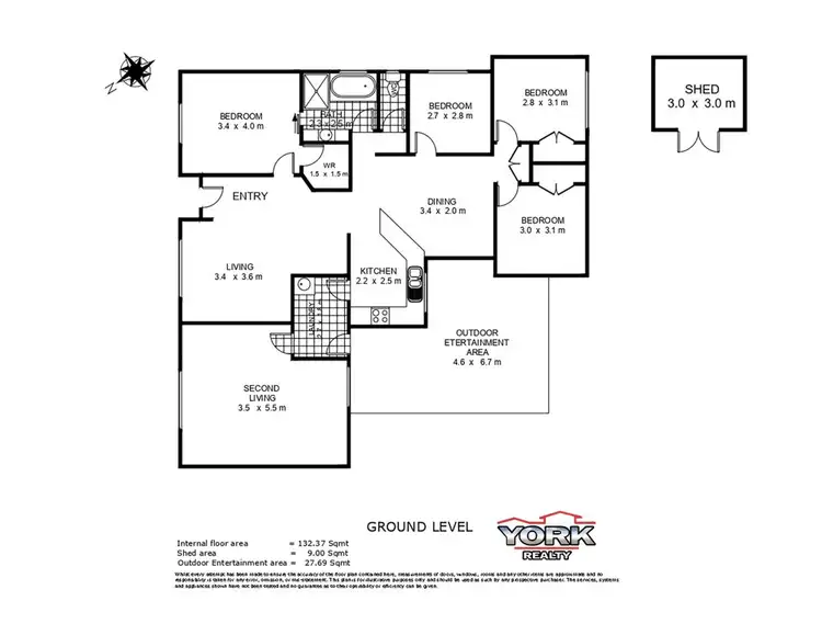 Floorplan of Homely house listing, 3 Dylan Court, Darling Heights QLD 4350