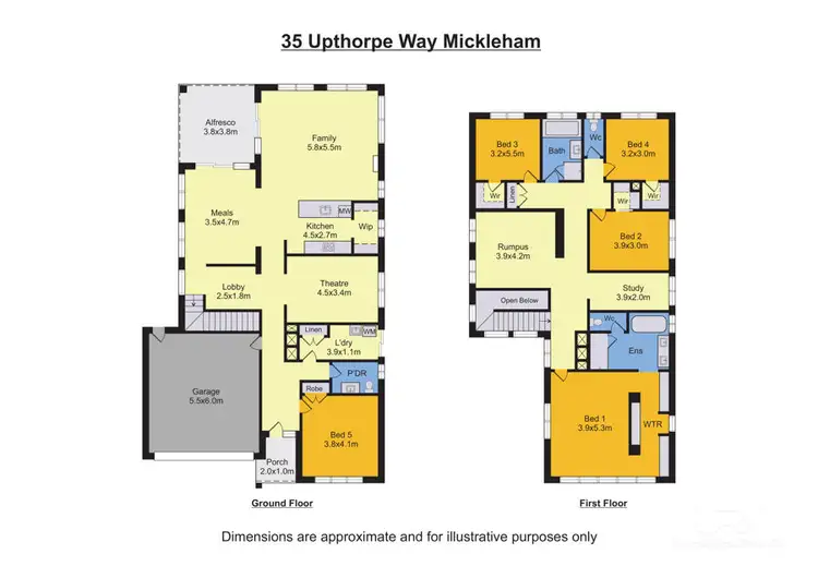 Floorplan of Homely house listing, 35 Upthorpe Way, Mickleham VIC 3064
