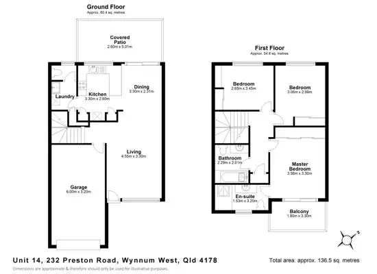 Floorplan of Homely townhouse listing, 14 232 Preston Road, Wynnum West QLD 4178