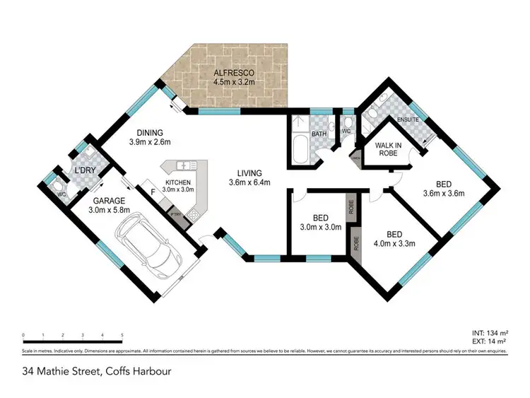 Floorplan of Homely house listing, 34 Mathie Street, Coffs Harbour NSW 2450