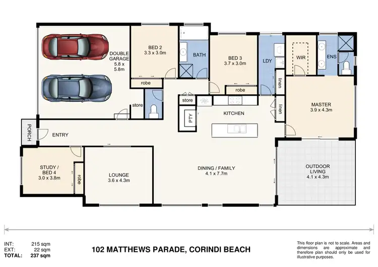 Floorplan of Homely house listing, 102 Matthews Parade, Corindi Beach NSW 2456