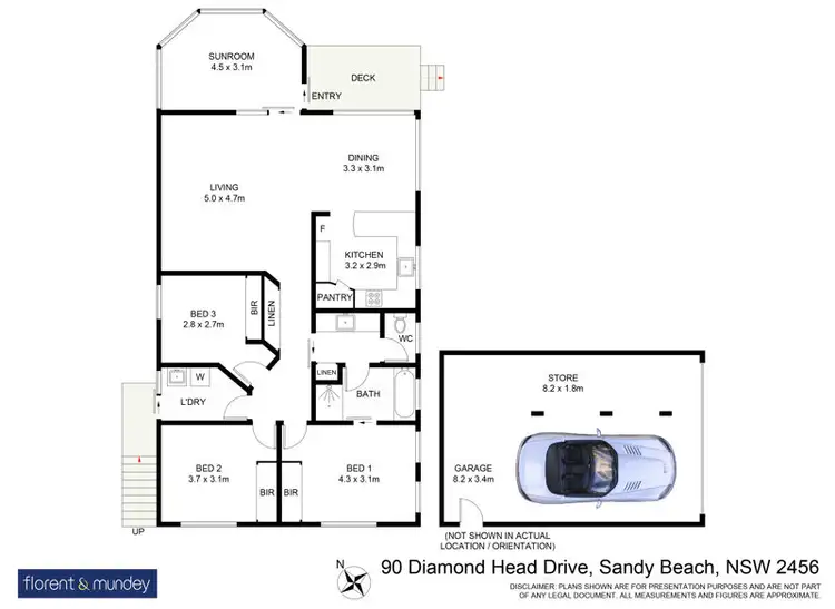 Floorplan of Homely house listing, 90 Diamond Head Dr, Sandy Beach NSW 2456
