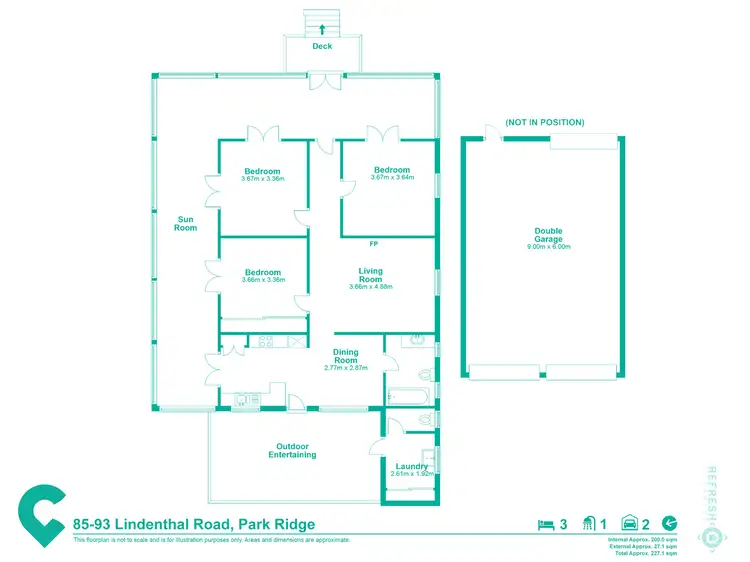 Floorplan of Homely house listing, 85 Lindenthal Road, Park Ridge QLD 4125