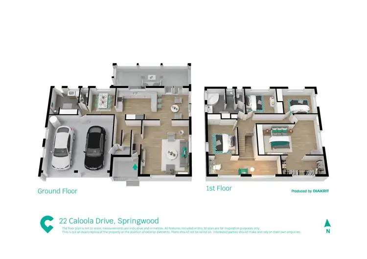 Floorplan of Homely house listing, 22 Caloola Drive, Springwood QLD 4127