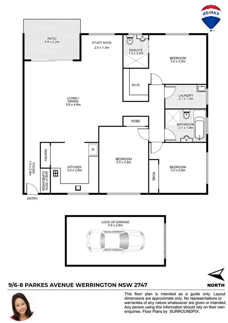 Floorplan of Homely unit listing, 9/6-8 PARKES AVENUE, Werrington NSW 2747