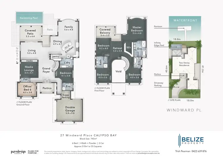 Floorplan of Homely house listing, 27 Windward Place, Jacobs Well QLD 4208