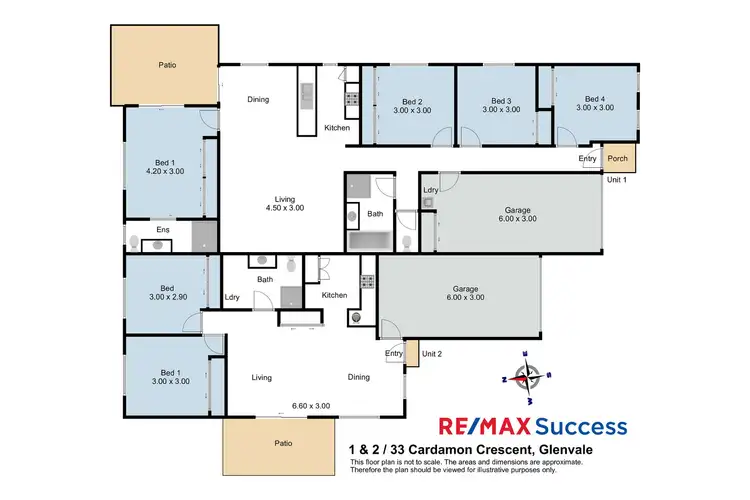 Floorplan of Homely block of units listing, 33 Cardamon Crescent, Glenvale QLD 4350