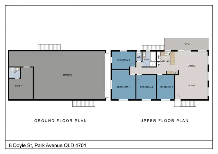 Floorplan of Homely house listing, 8 Doyle Street, Park Avenue QLD 4701