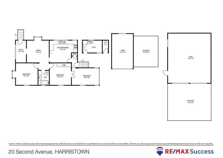 Floorplan of Homely house listing, 20 Second Avenue, Harristown QLD 4350
