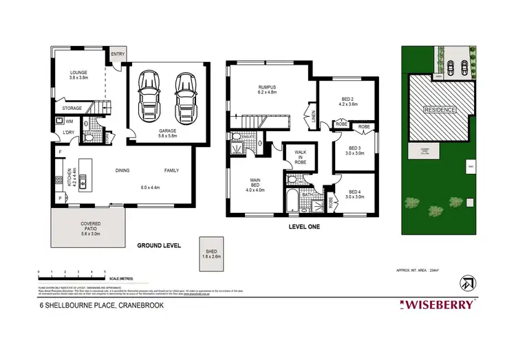 Floorplan of Homely house listing, 6 Shellbourne Place, Cranebrook NSW 2749