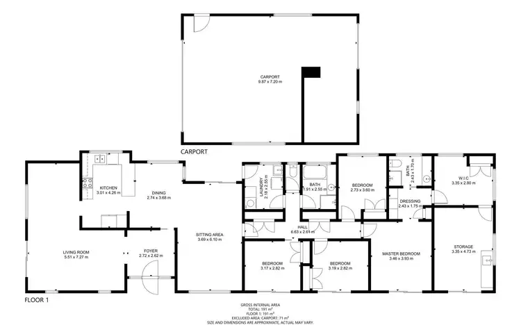 Floorplan of Homely house listing, 13 Sunray Drive, Highfields QLD 4352