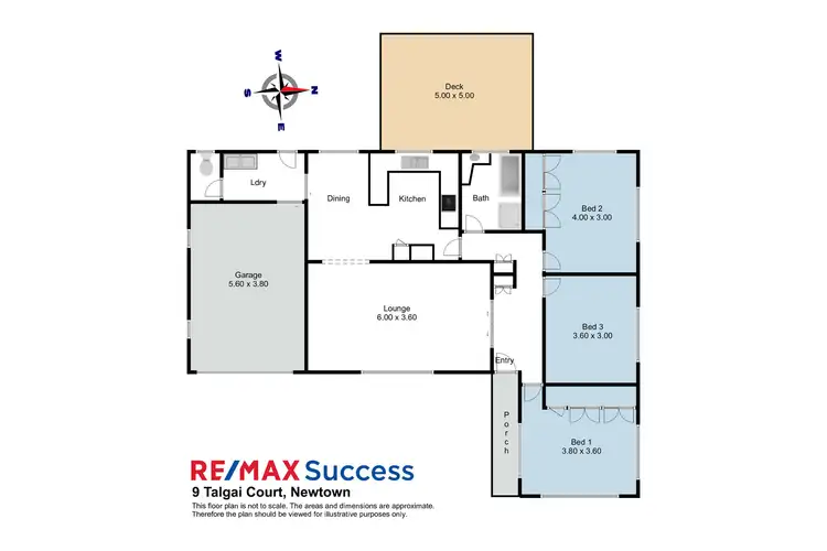 Floorplan of Homely house listing, 9 Talgai Court, Newtown QLD 4350