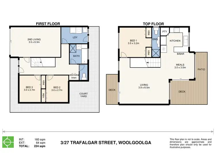 Floorplan of Homely townhouse listing, 3/27 Trafalgar Street, Woolgoolga NSW 2456