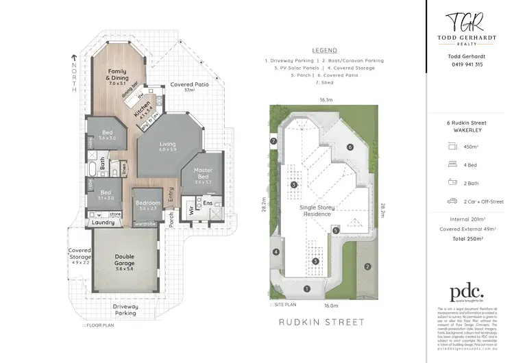 Floorplan of Homely house listing, 6 Rudkin Street, Wakerley QLD 4154