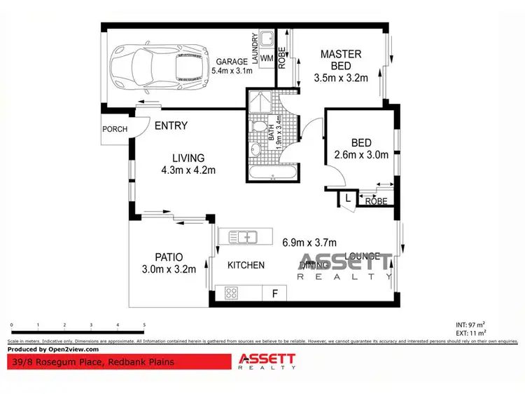 Floorplan of Homely unit listing, 39/8 Rosegum Place, Redbank Plains QLD 4301