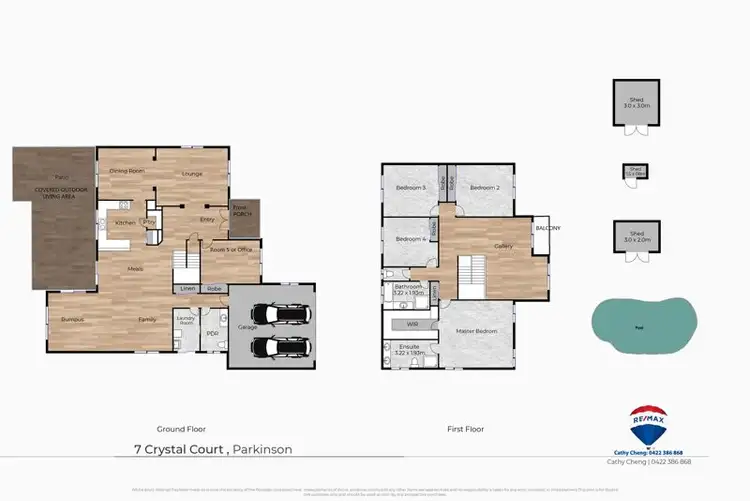 Floorplan of Homely house listing, 7 Crystal Court, Parkinson QLD 4115