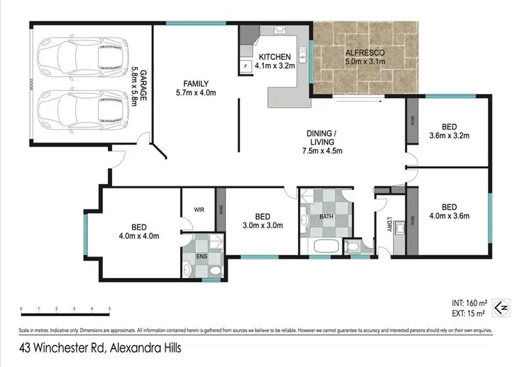 Floorplan of Homely house listing, 43 Winchester Rd, Alexandra Hills QLD 4161