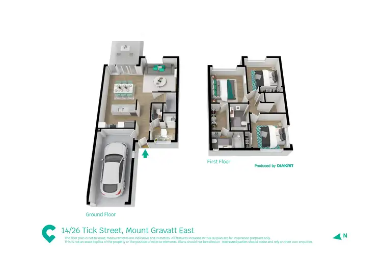 Floorplan of Homely townhouse listing, 14/26 Tick Street, Mount Gravatt East QLD 4122
