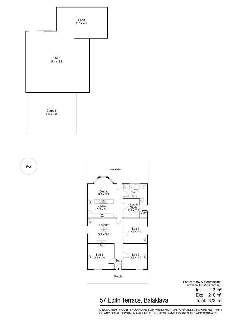 Floorplan of Homely house listing, 57 Edith Terrace, Balaklava SA 5461