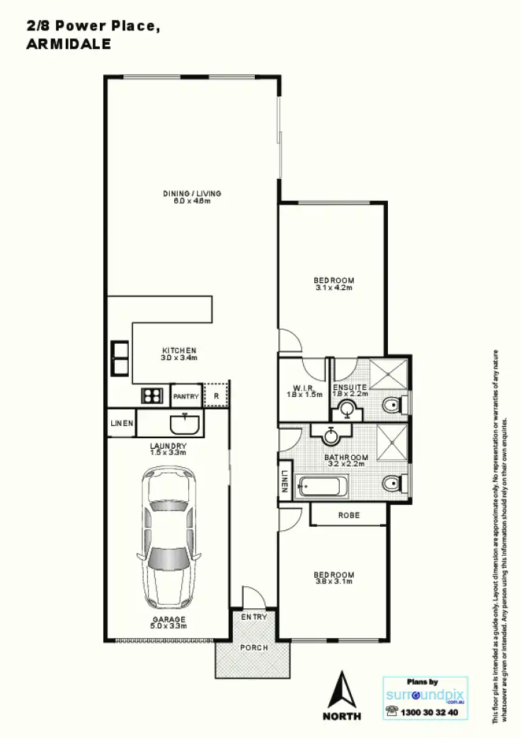 Floorplan of Homely house listing, 2/8 Power Place, Armidale NSW 2350