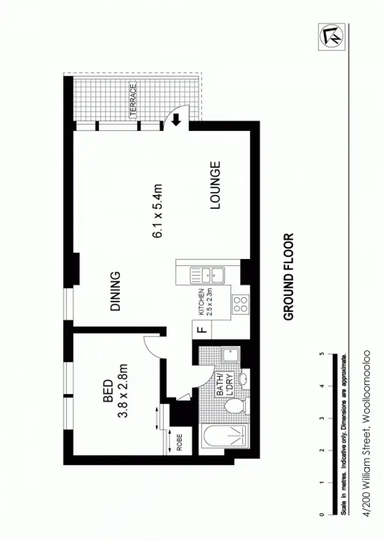 Floorplan of Homely apartment listing, G4/200 WILLIAM ST, Woolloomooloo NSW 2011