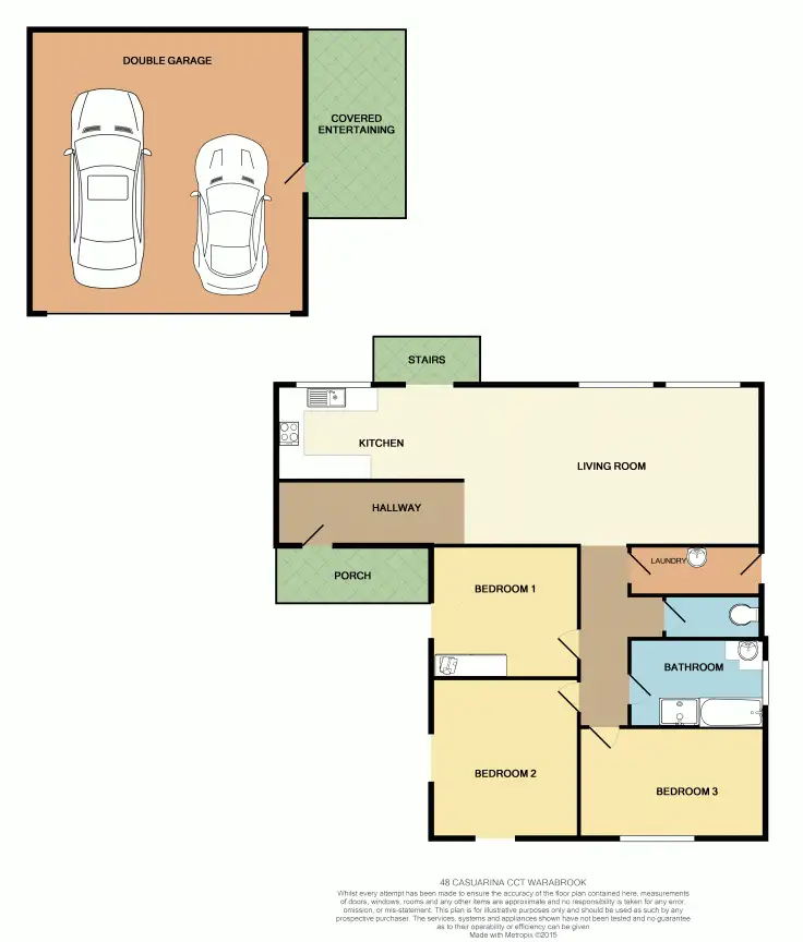 Floorplan of Homely house listing, 48 Casuarina Circuit, Warabrook NSW 2304