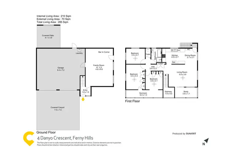 Floorplan of Homely house listing, 4 Danyo Crescent, Ferny Hills QLD 4055