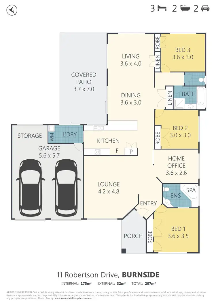Floorplan of Homely house listing, 11 Robertson Drive, Burnside QLD 4560