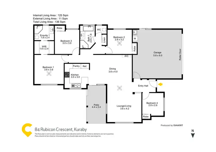 Floorplan of Homely house listing, 84 Rubicon Crescent, Kuraby QLD 4112